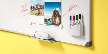 Classic magnetic board - Wall-mounted magnetic metal office whiteboard by Made Design - view 3